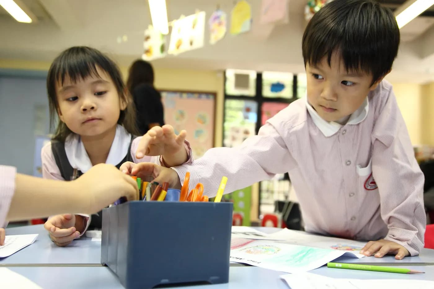 新加坡国际学校学生课堂学习