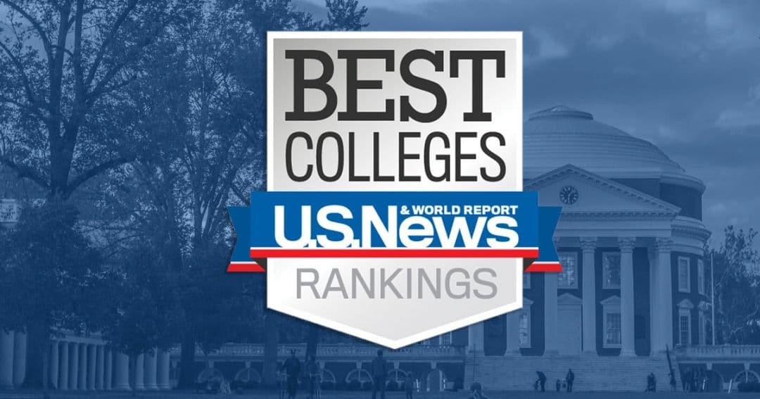 U.S. News Best Colleges大学排名主题图