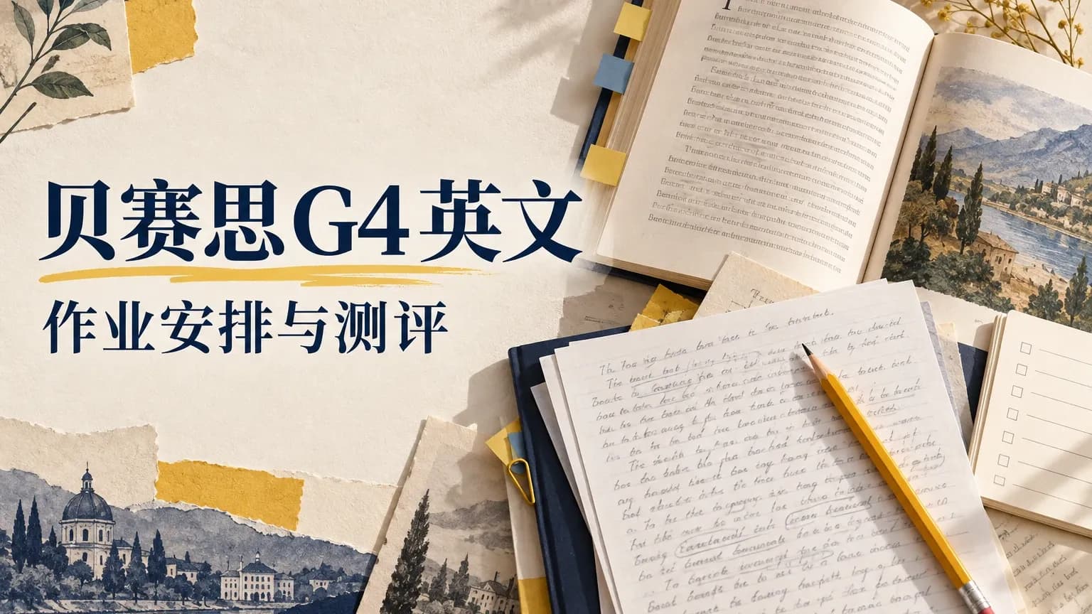 贝赛思G4英文学什么：作业安排、测验与评分示例